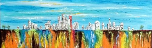 Картина Масло Мой город художника Литвинов Андрей