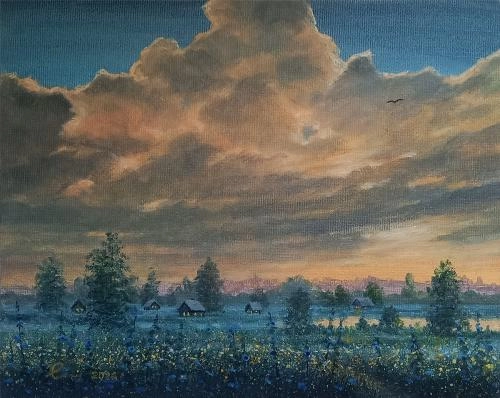 Картина Масло Летнее утро художника Елагин Игорь