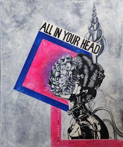 Картина Масло All in your head художника Дарья Матвеева