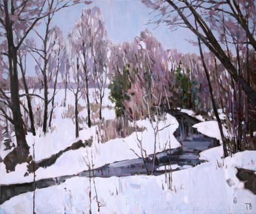 Картина Масло Март художника Таранов Вячеслав