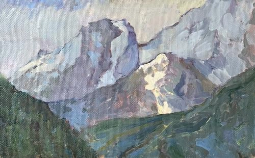 Картина Масло Чегет-Кара художника Кузнецова Наталья 