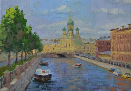 Картина Масло Канал Грибоедова. Июнь. художника Иван Шиханов