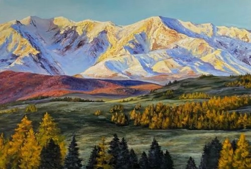 Картина Масло Алтай художника Грабова Ирина