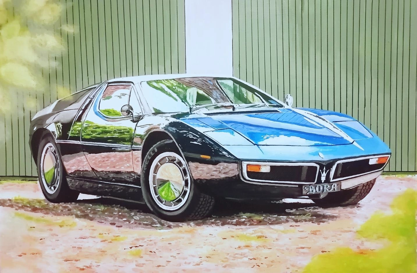 Картина Смешанная техника Maserati Bora художника Иван