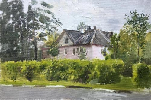 Картина Масло Городской мотив художника Машин Игорь