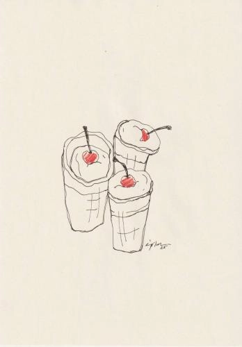 Картина Смешанная техника sundaes художника Зарецкая Виктория (embrassé par la muse)