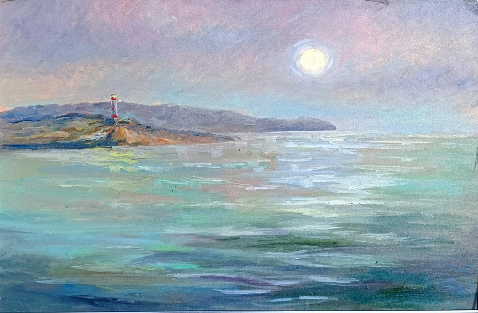 Картина Масло Лунная ночь. Пленэр ZhNataly художника Журавлёва Наталья