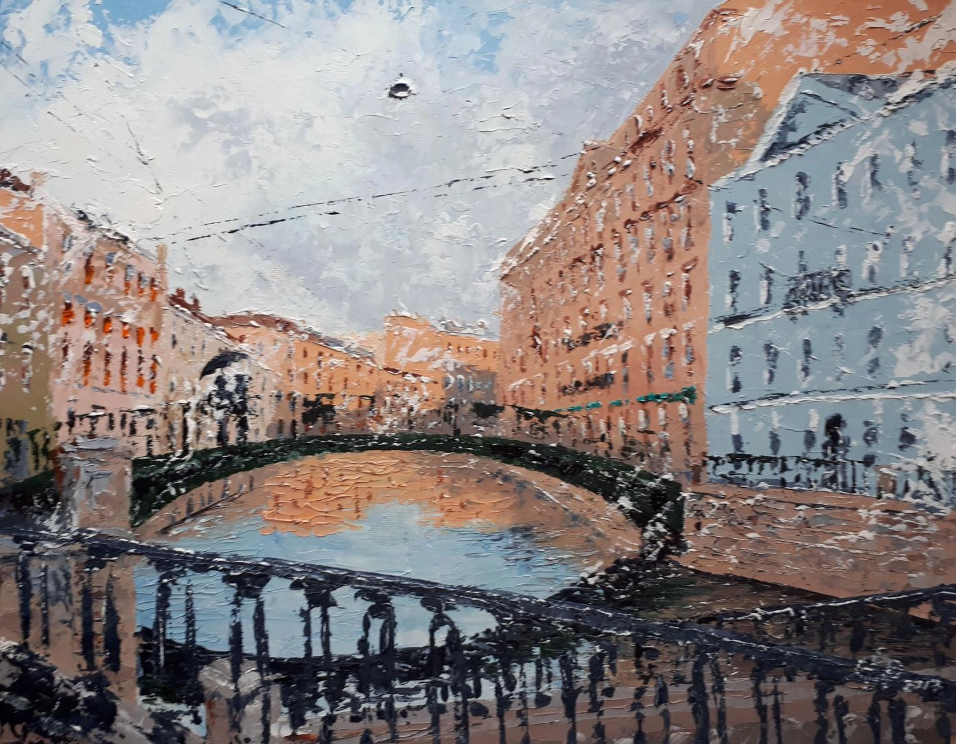 Картина Масло Мосты Санкт Петербурга. художника Феоктистов Вячеслав
