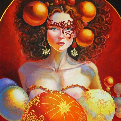 Картина Смешанная техника Маска художника Ирина Ларина