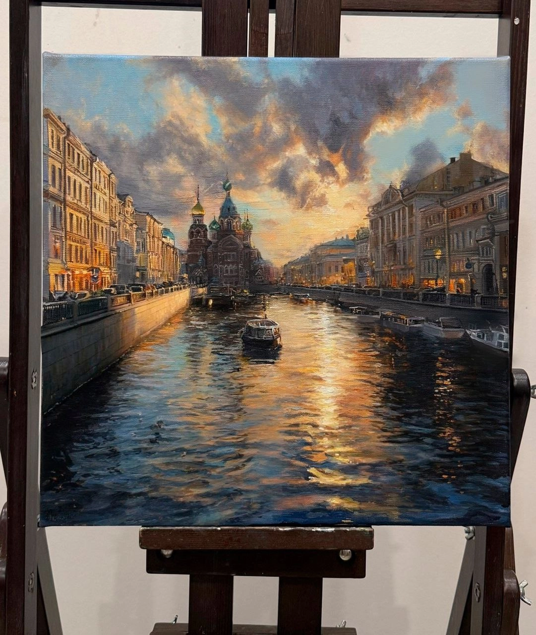 Картина Масло Спас на Крови Мерцание Петербургских каналов  художника Басова Вера