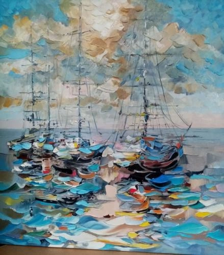Картина Масло Зов моря художника Дувакина Евгения