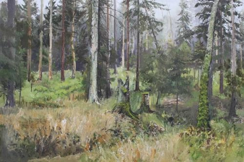 Картина Масло Дремучий лес художника Машин Игорь
