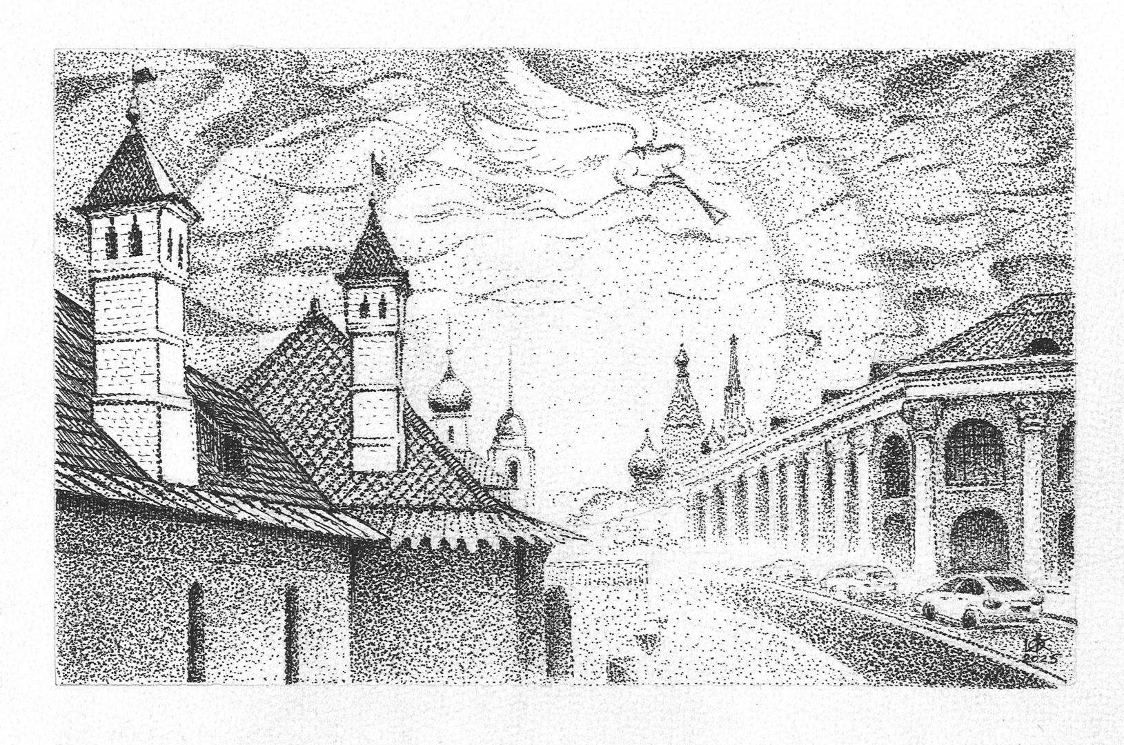 Картина Смешанная техника Благая весть художника Качановская Ольга