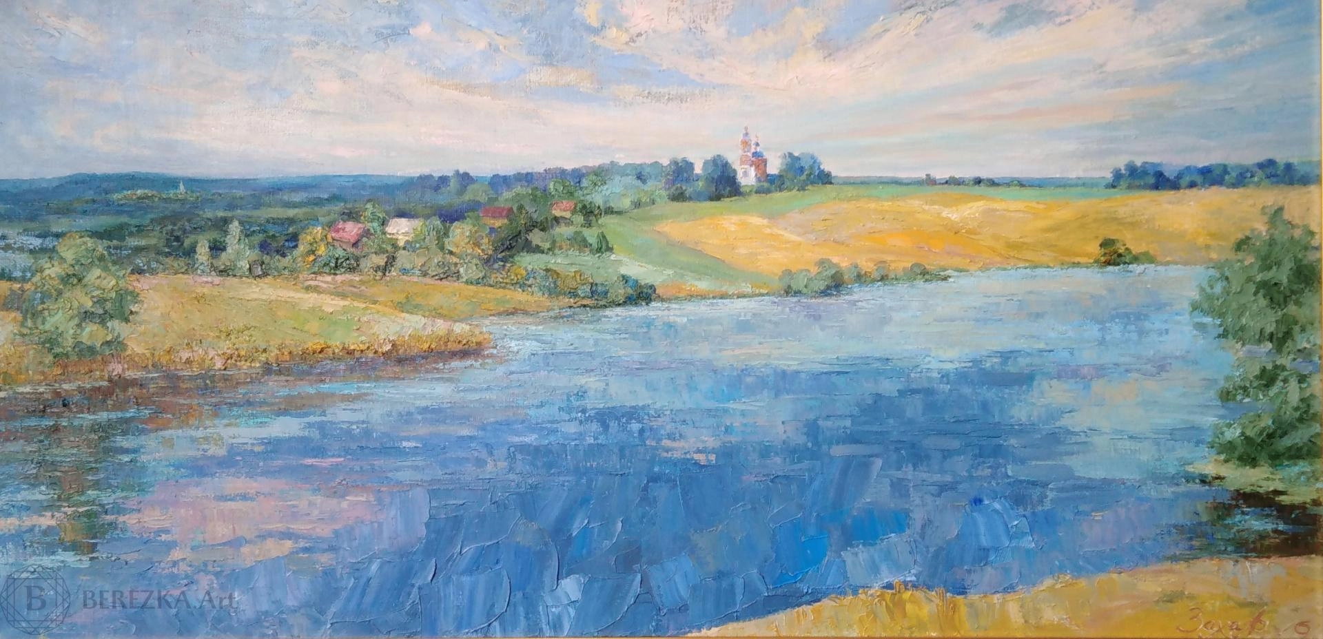 Картина Масло Край озёрный  художника ЗАХАРЕНКО АЛЕКСАНДР