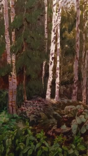 Картина Акварель Берёзки художника Колесник Алёна Сергеевна