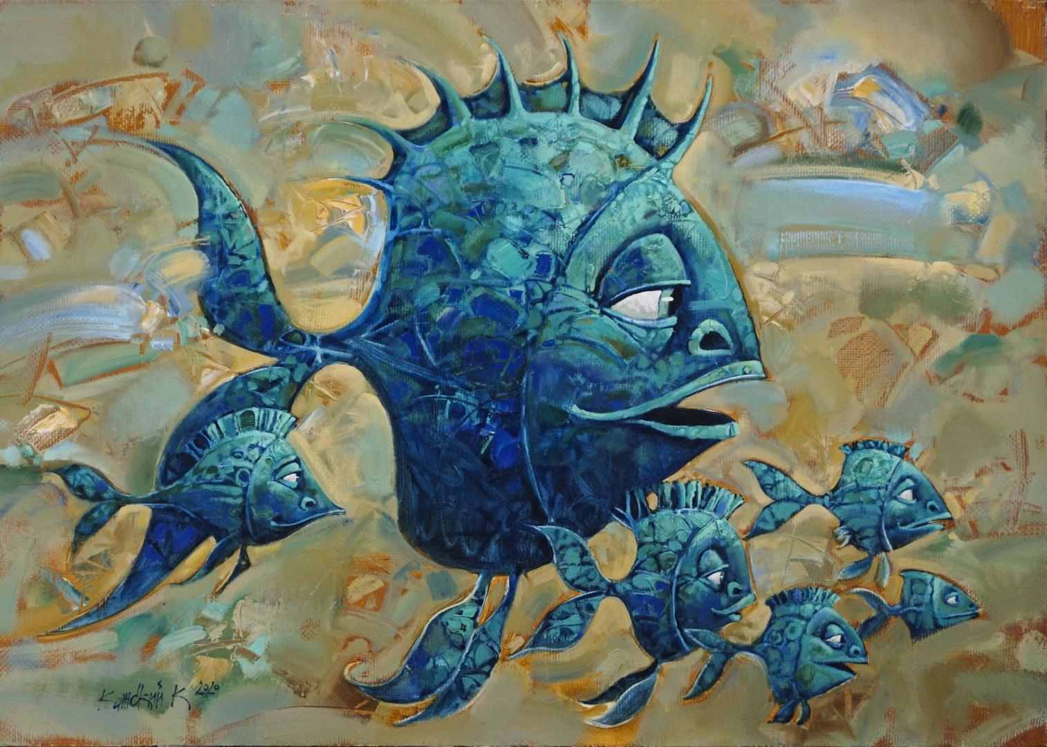 Картина Масло Косяк художника Канский Константин
