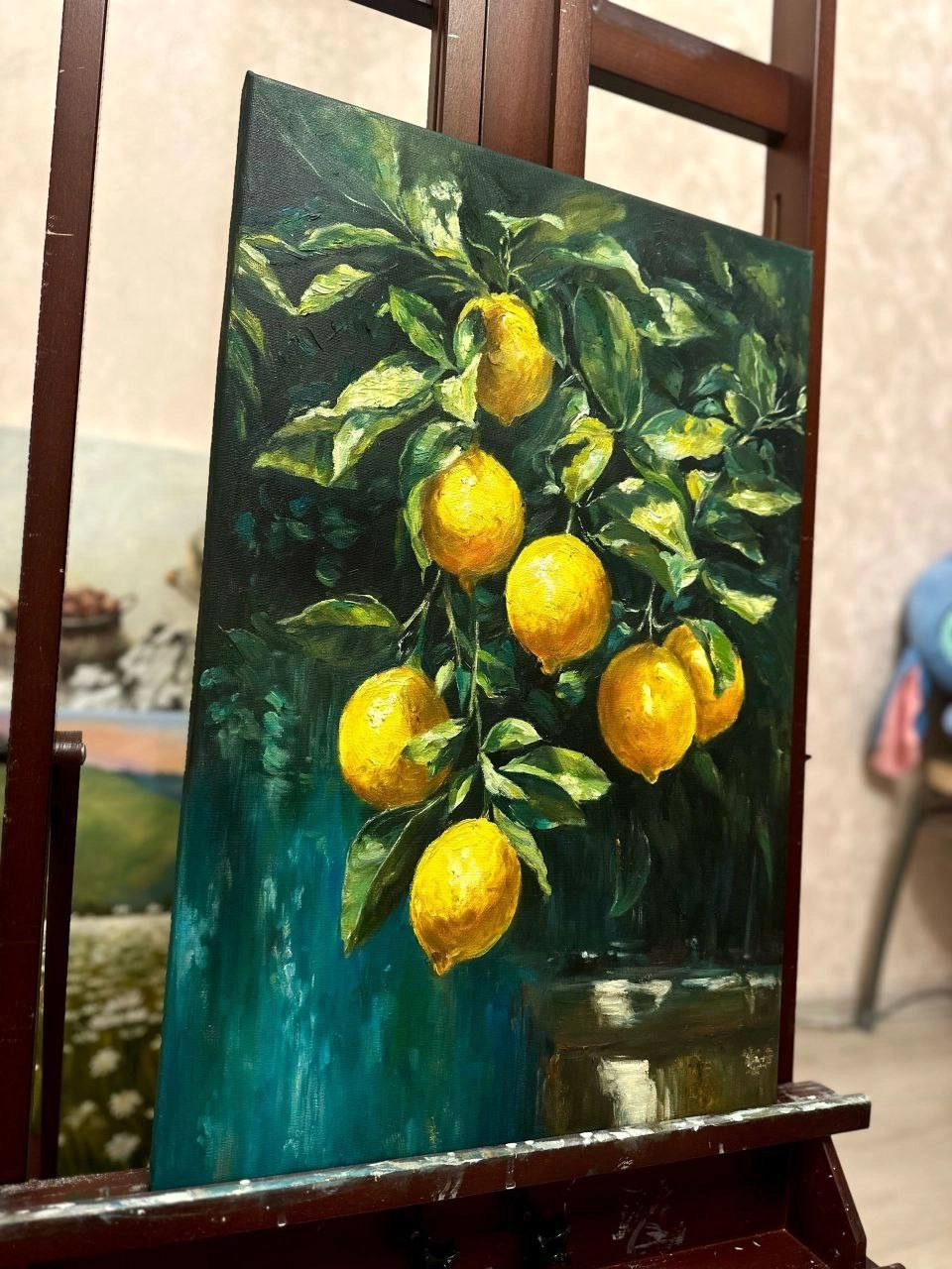 Картина Масло Лимонная роща художника Басова Вера