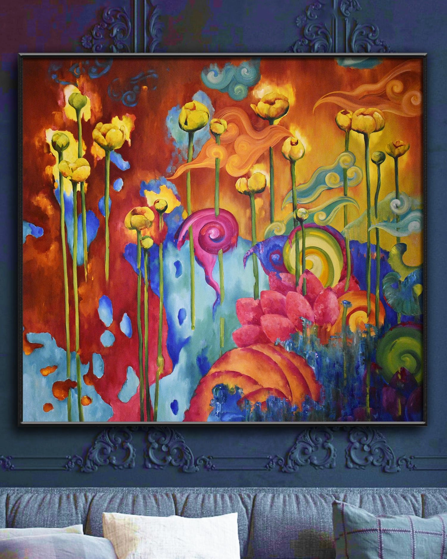Картина Масло ЖИЗНЬ это ЖИЗНЬ  110*120 cm художника Марина  Венедиктова