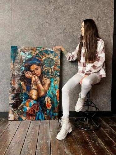 Картина Смешанная техника Ловец Снов: Тайна шаманки художника Дувакина Евгения