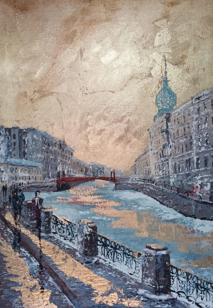 Картина Масло Санкт-Петербург. Торговый дом Эсдерс и Схейфальс художника Феоктистов Вячеслав