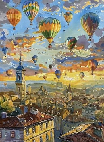 Картина Смешанная техника Гармония утреннего полета художника Басова Вера