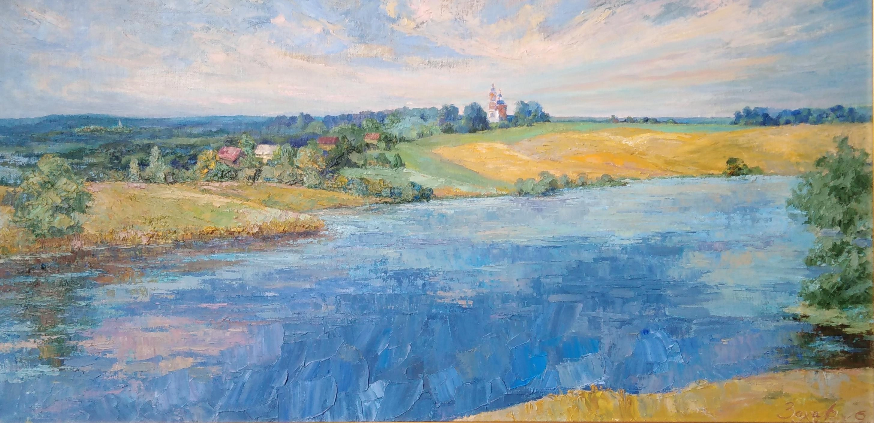 Картина Масло Край озёрный  художника ЗАХАРЕНКО АЛЕКСАНДР