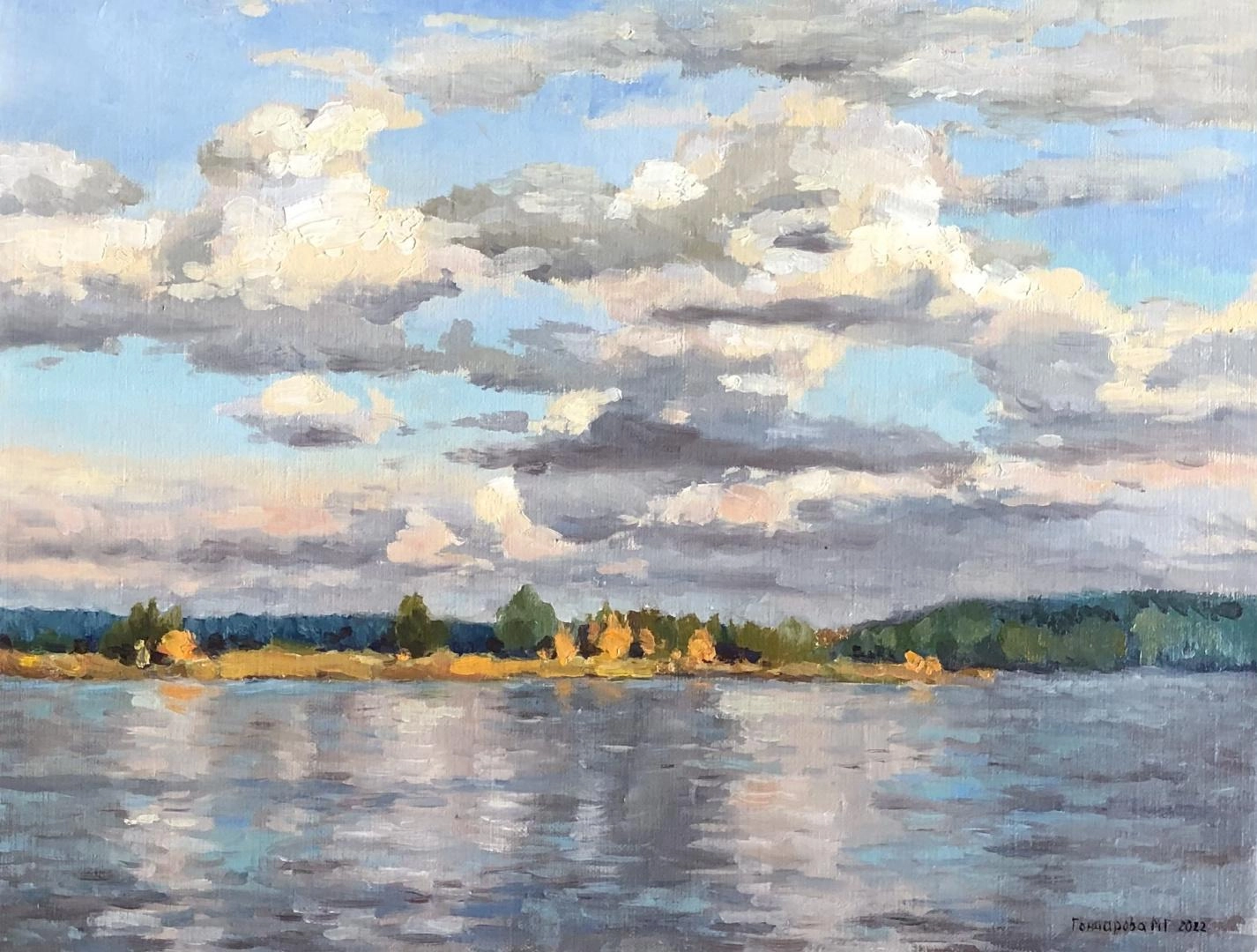 Картина Масло Горизонт художника Гончарова Марина