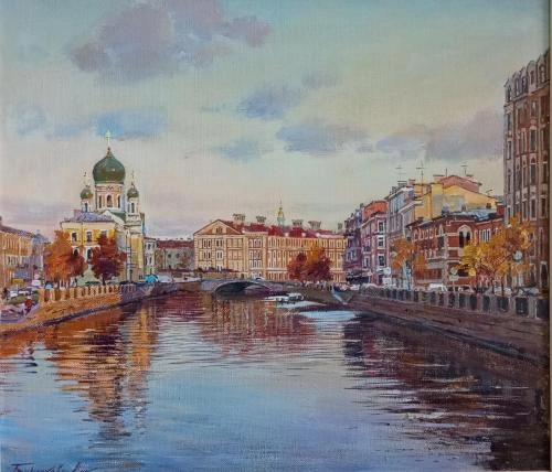 Картина Масло Вид на Свято Исидоровскую церковь художника Бирюкова Людмила