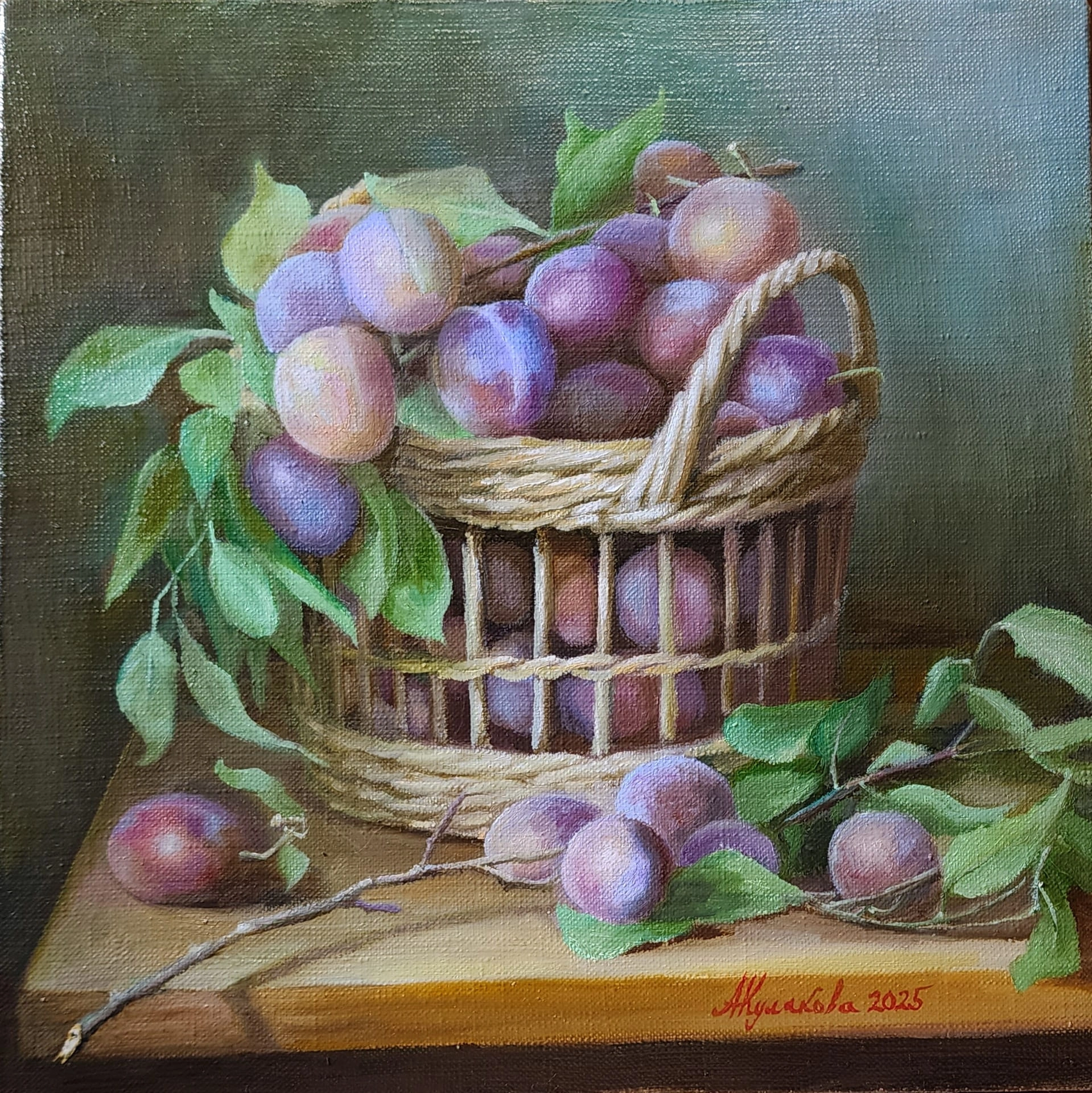 Картина Масло Сливы художника Кулакова Александра