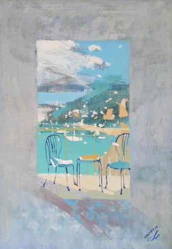 Картина Масло Mattino in Amalfi художника Евгений Чеснов