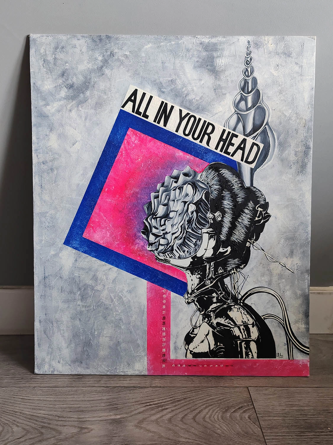 Картина Масло All in your head художника Дарья Матвеева