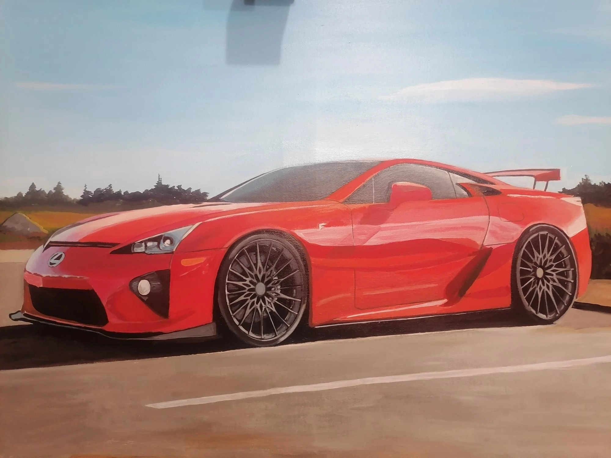 Картина Смешанная техника Lexus LFA художника Иван