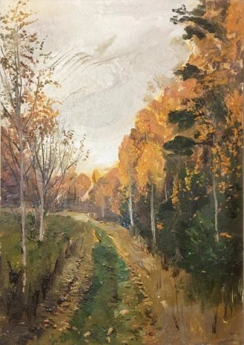 Картина Масло Осень художника Машин Игорь