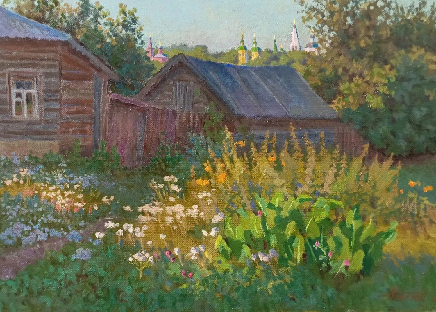 Картина Масло Летний вечер художника Максим Александрович Аксенов