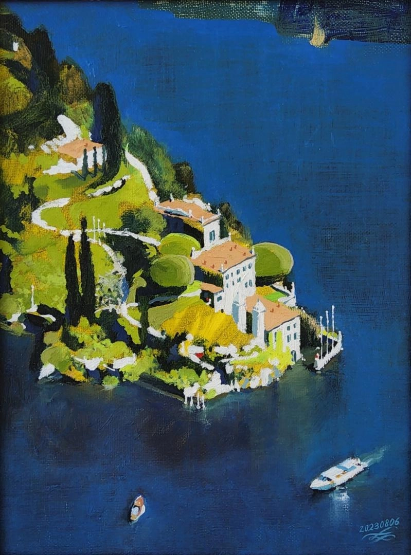 Картина Масло Villa del Balbianello художника Евгений Чеснов