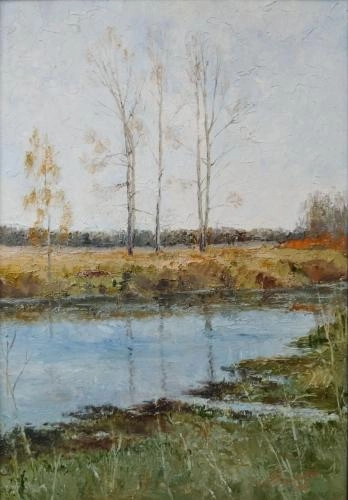 Картина Масло Осенняя Свапа художника Максим  Калашников