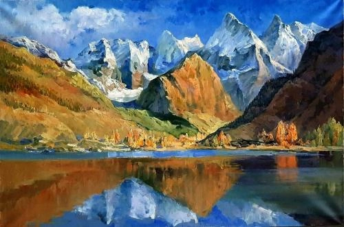 Картина Масло ГОНАЧХИР. ОСЕНЬ художника Хон Андрей
