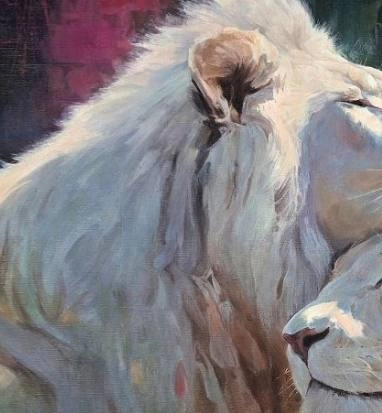 Картина Масло Вечная страсть львов художника Басова Вера