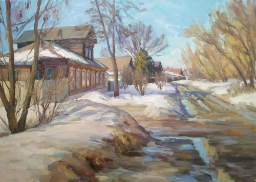 Картина Масло Весна художника Антонова Галина 