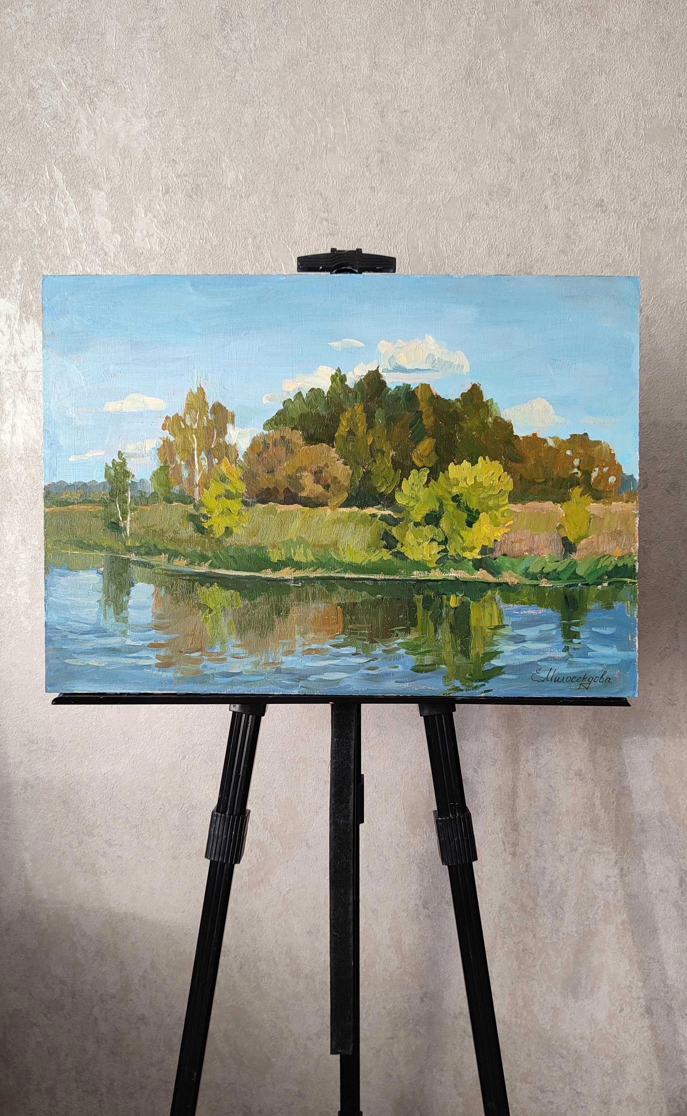 Картина Масло Осенний пейзаж. художника Милосердова Елена