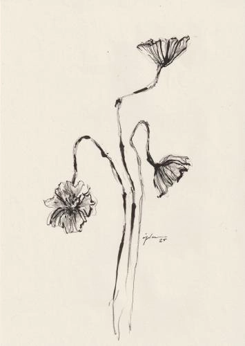Картина Смешанная техника fleur 08 художника Зарецкая Виктория (embrassé par la muse)