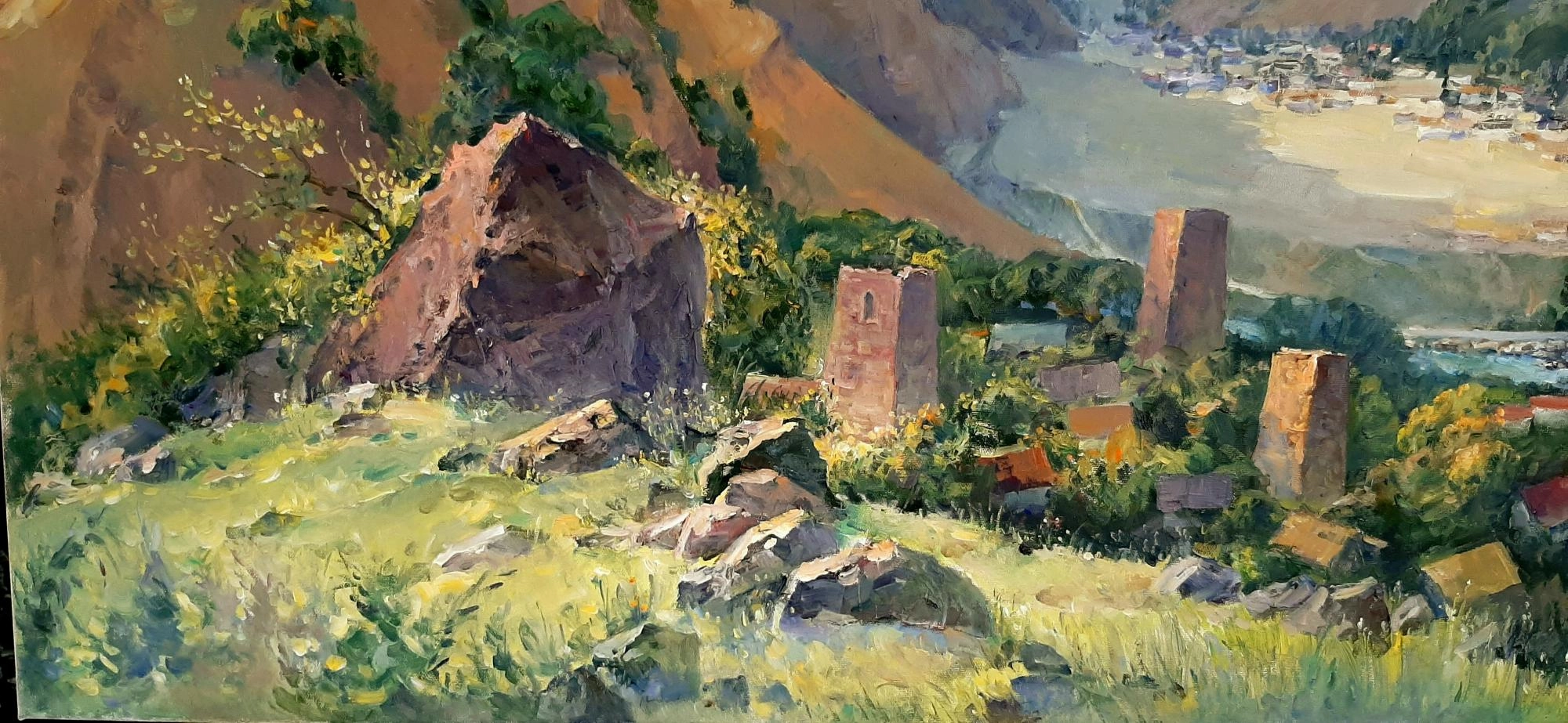Картина Масло БАШНИ И КАМНИ ФИАГДОНА  художника Хон Андрей