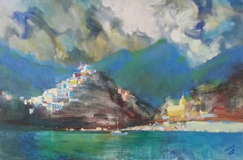 Картина Масло Barlume in Positano художника Евгений Чеснов