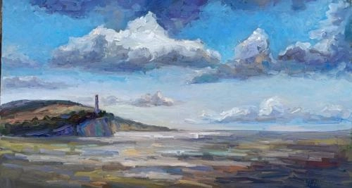 Картина Масло Коричневое Черное море. Осень. Пленэр ZhNataly художника Журавлёва Наталья