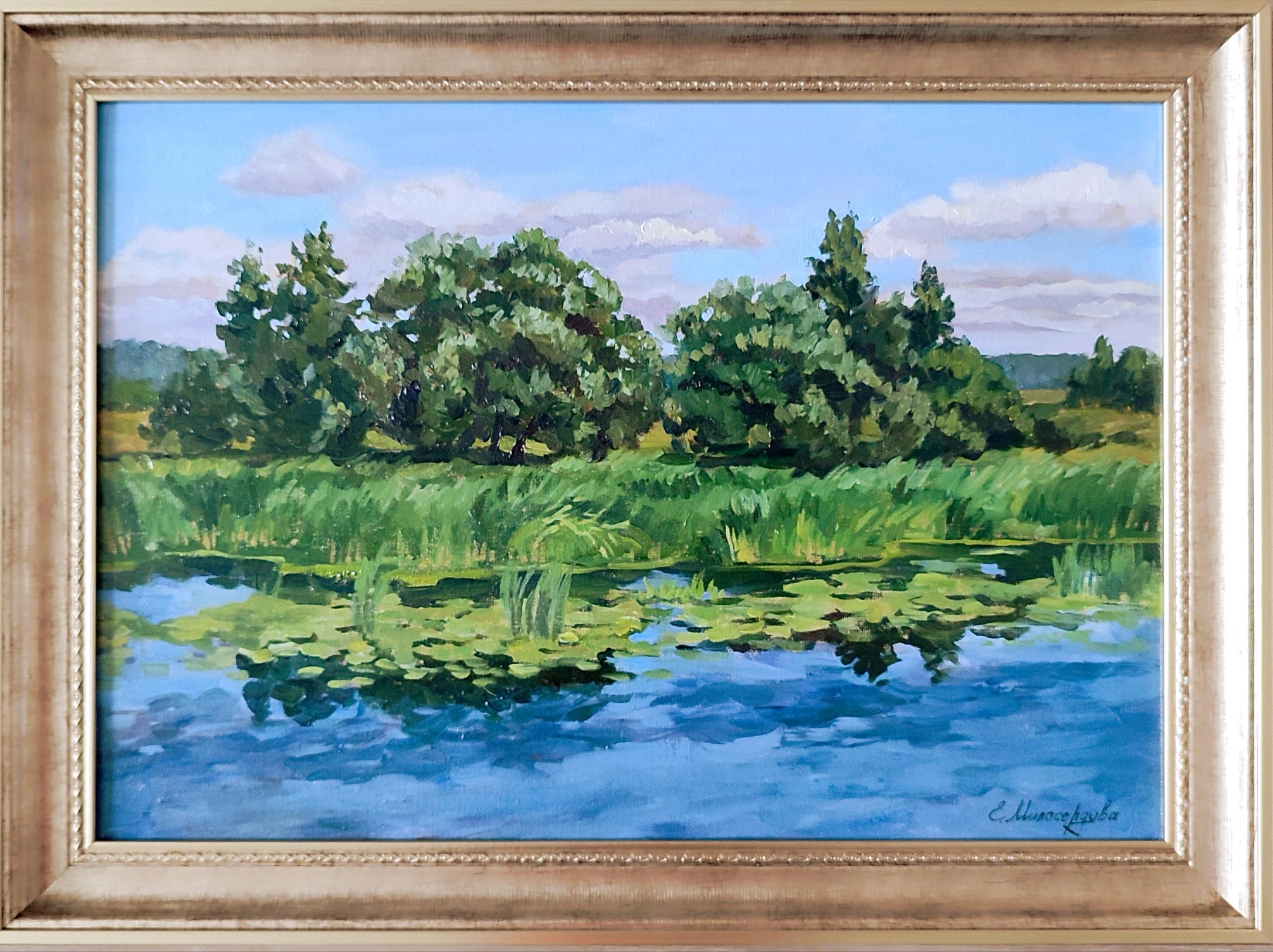 Картина Масло У речки. художника Милосердова Елена
