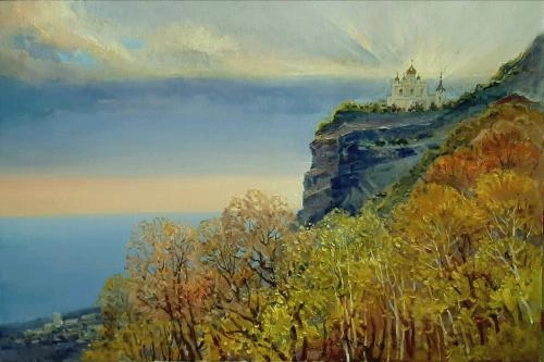 Картина Масло Осенний крым. Форосс художника Хон Андрей