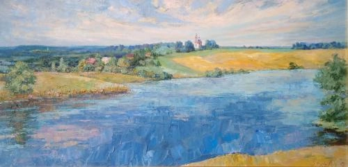 Картина Масло Край озёрный  художника ЗАХАРЕНКО АЛЕКСАНДР