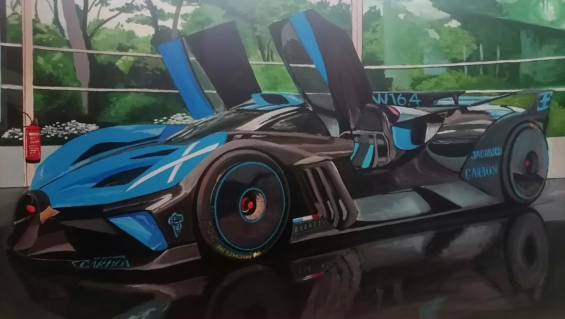 Картина Смешанная техника Bugatti Bolide художника Иван