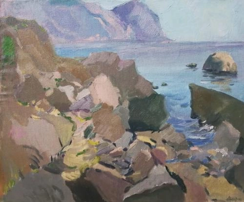 Картина Масло Утро в Крыму художника Шихов Андрей