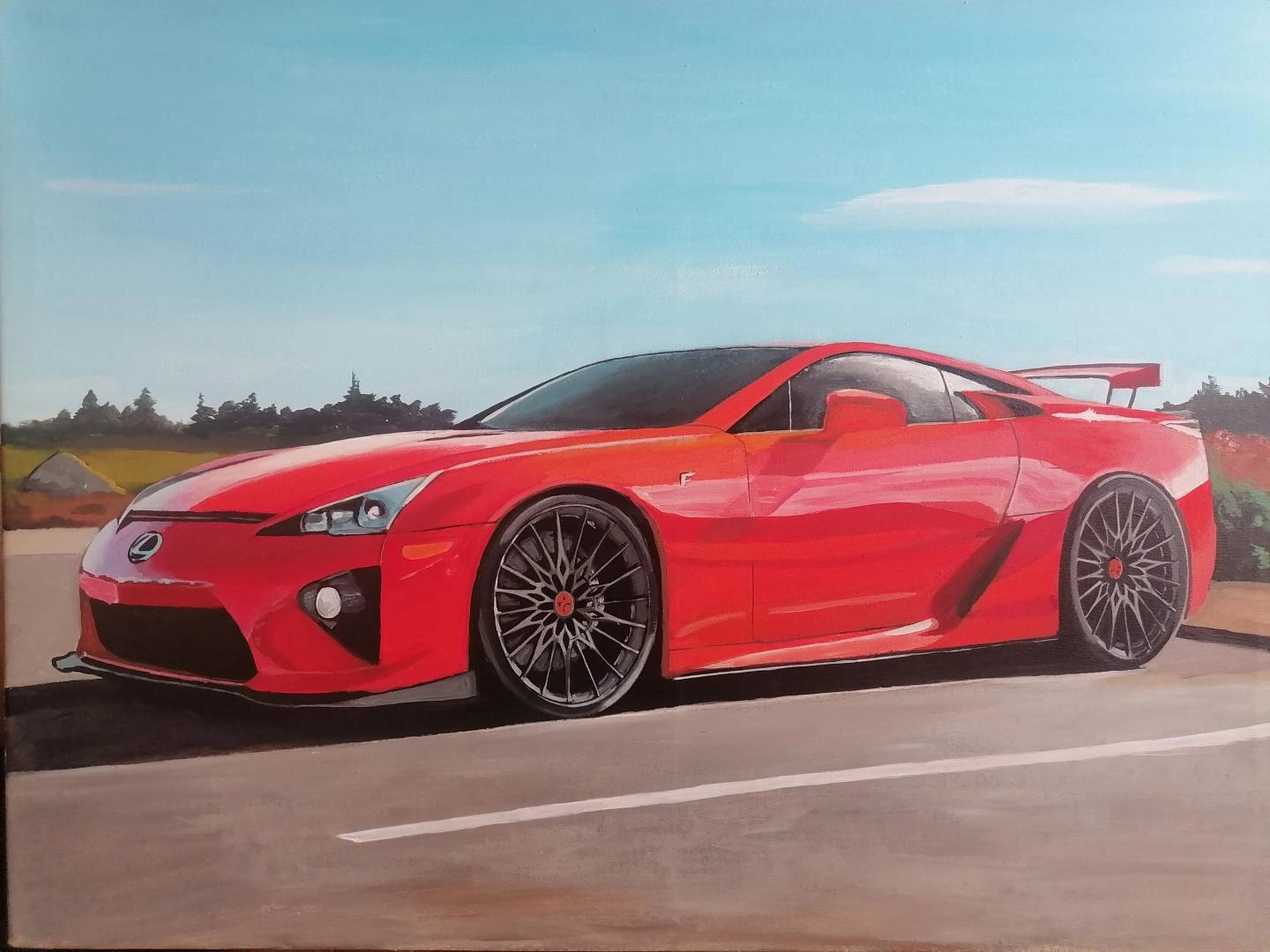Картина Смешанная техника Lexus LFA художника Иван